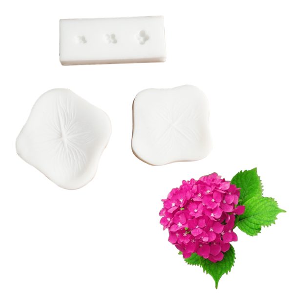 M2140-3 Amazing 2pcs Pasteleria Moule Hydrangeas Flower Silicona Sugar Fondant Clay Veiner |Byjunyeor®