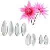 M2157-1 8pcs Dahlia Moldes Silicona Repostería Pastry Mold Silicona Fondant Clay Veiner |Byjunyeor®