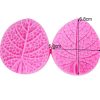 m365- 2pcs Silicone Veiner Moulds For Mint Leaves of Wedding Birthday Cake Decorating | Byjunyeor®