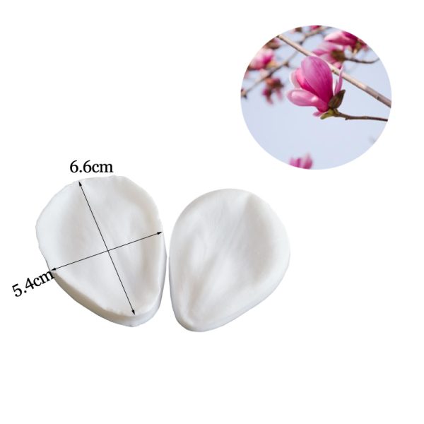 m974-2 2pcs Small Flower Silicone Mold For Magnolia Candy Veining Petal Sugar Making Tools | Byjunyeor®