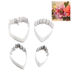 SSM071-2 Top 4pcs Floral - Cookie Cutters, Embossers and Stamps For Small Peony |Byjunyeor®