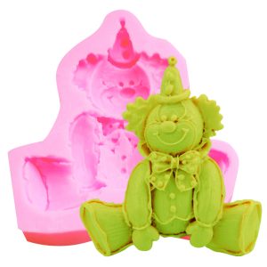 F1185 Halloween Clown Cartoon Silicone Mold