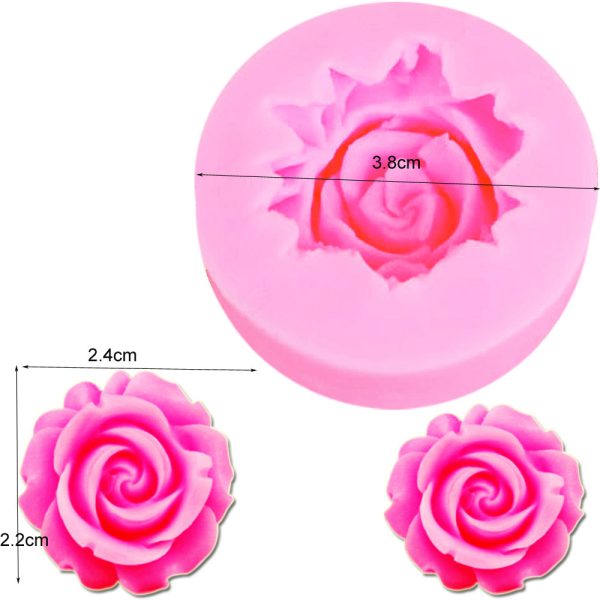 M087- Small Rose Flower Silicone Mold