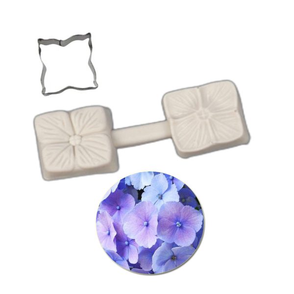 M209-1 2pcs Hydrangea Flower Silicone Molds & Cutters