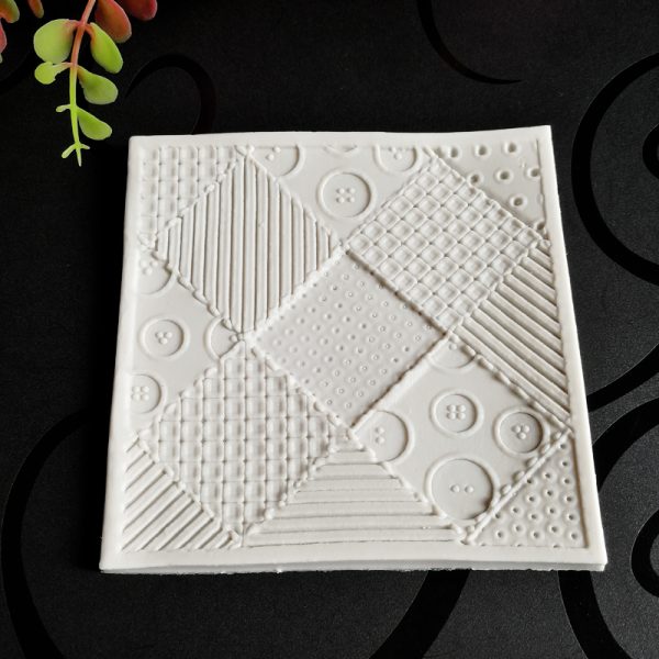 M2482 (1) Knitting Weave Embosser Silicone Mold