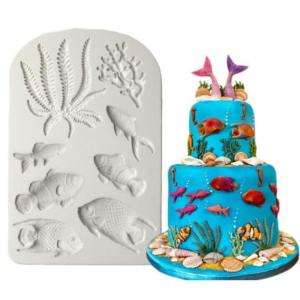 M2514-1 Fish, Seaweed Silicone Molds