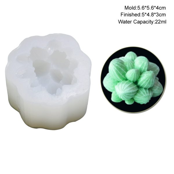M2741-1 Succulent Candles Silicone Mold