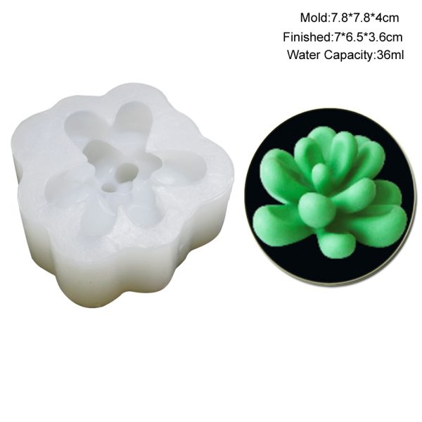 M2745-1 Succulent Plants Silicone Molds