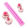 M320-YY 1 Long Round Pearls Beads Shape Silicone Mold