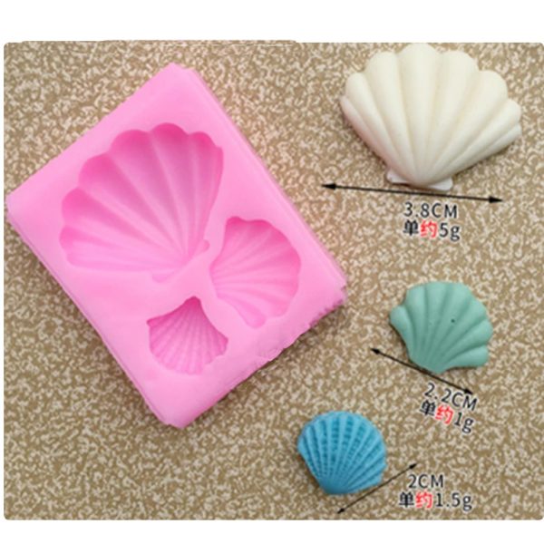 M588-4 Sea Shell Sugar Silicone Moulds