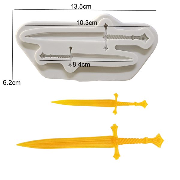 m2850-2Cute Sword Silicone Molds Cute Sword Silicone Molds M2850
