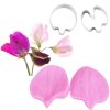 CS213-11 4pcs Small Pea Flower Silicone Molds & Cutters