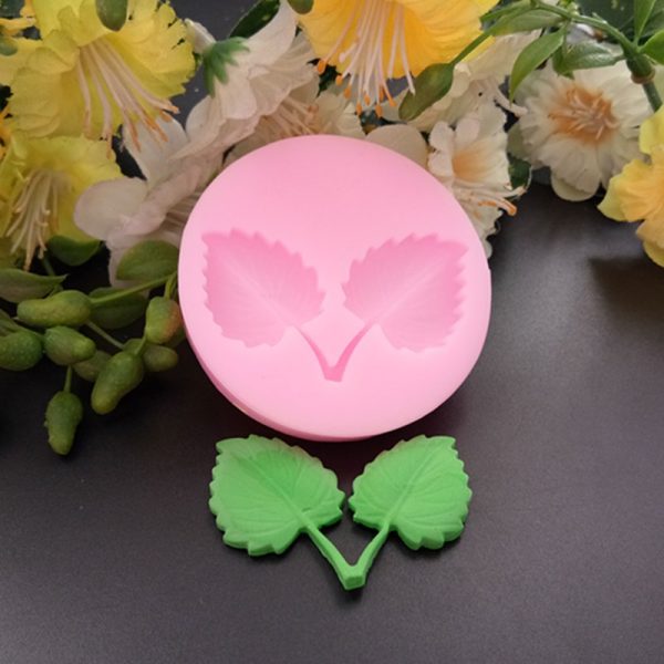 M2820-3 Cherry Leaves Chocolate Silicone Moulds