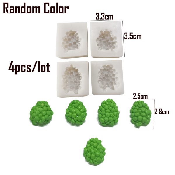 M2840-13 New Grapes Pattern Silicone Mold