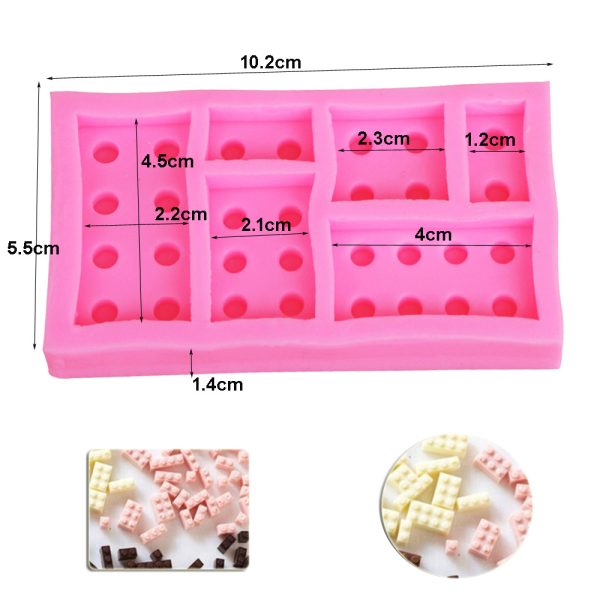M999-2 Blocks Style Square Silicone Molds