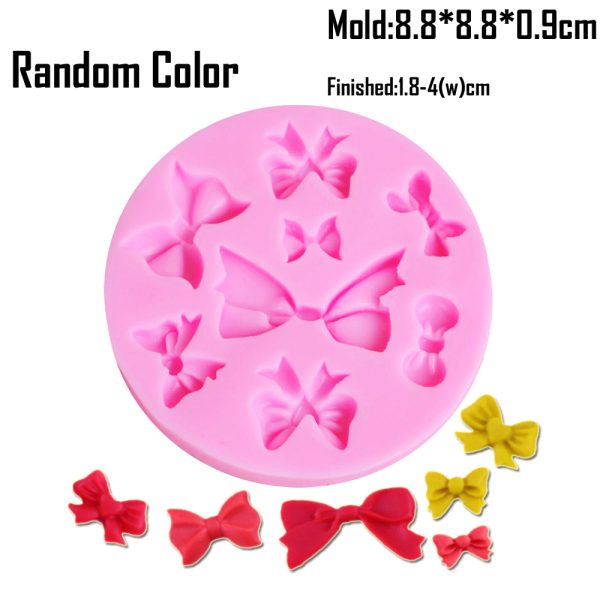 M117-5 Bowknots Silicone Chocolate Moulds
