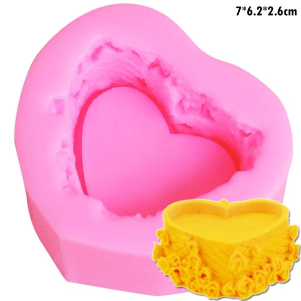 M2015-1 Rose Love Gift Box Silicone Molds