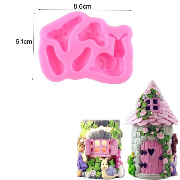 M354 Door Window Frame Border & Snails Silicone Molds