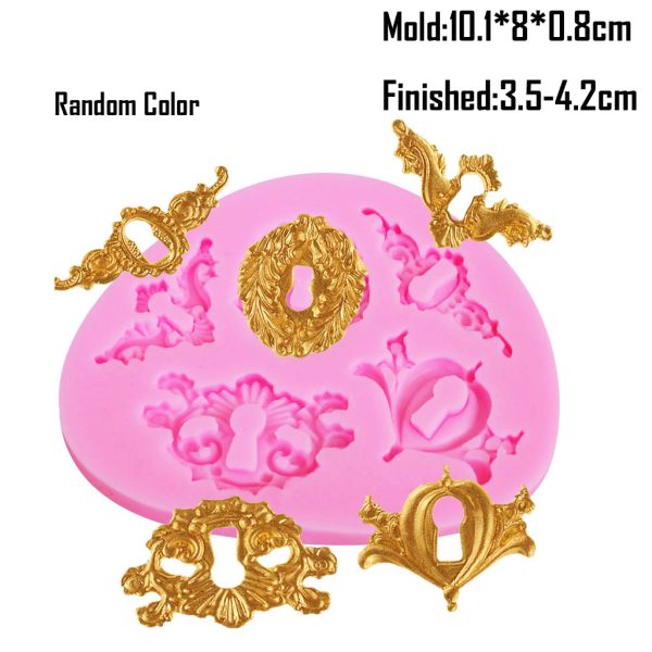 M396-5 Kinds Retro Embossed Silicone Cake Molds