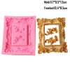 M413-5 Retro Relief Mirror & Frame Silicone Molds