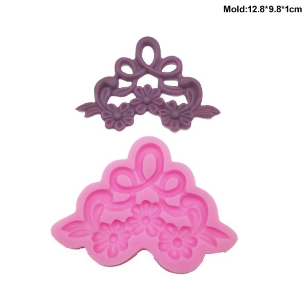 M824-2 Baroque Ribbon Silicone Molds