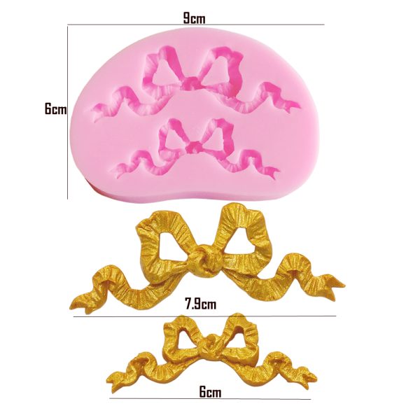 M841-2 Baroque Ribbon Silicone Molds